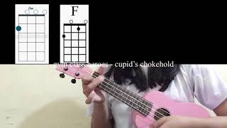 cupid’s chokehold ukulele tutorial [upl. by Rawdon612]