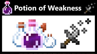 How to Make a Potion of Weakness in Minecraft [upl. by Kessiah]