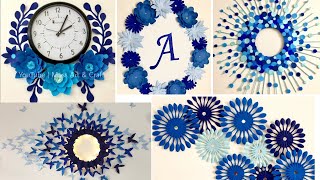 6 DIY PAPER Wall Hanging Ideas for Decorating Room Wall  Wall Decoration ideas [upl. by Mannie]