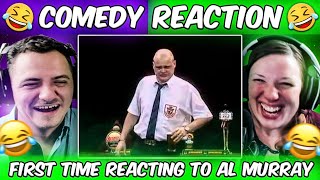 Al Murray vs Americans Reaction [upl. by Icyak815]