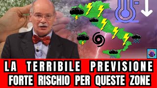 METEO ITALIA LA TERRIBILE PREVISIONE SEGNA LE DATE IN ROSSO SCURO FORTE RISCHIO PER QUESTE ZONE [upl. by Yuji521]