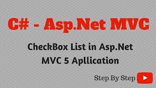 CNet CheckBox List in AspNet MVC 5 Apllication [upl. by Ikcim270]