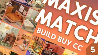 ★ BEST MAXIS MATCH CC PACKS PART 5 ★  BuildBuy CC overview  The Sims 4 including download links [upl. by Hollister]