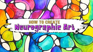 How to create beautiful Neurographic Art engage neurons in the brain and reduces stress [upl. by Novyat]