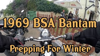 1969 BSA Bantam B175  64mph Run [upl. by Graehme]