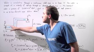 Bernoullis Equation Example [upl. by Downe826]