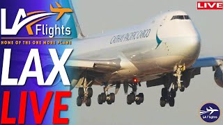 🔴LIVE LAX Airport Plane Spotting  Los Angeles LAX Aviation [upl. by Ahsinej]