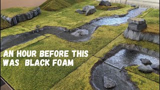 Easily Creating a Grassy Wargaming Board Part 5  Flocking amp Painting  Tabletop Terrain Tutorial [upl. by Godden]