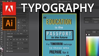 Typographic Posters  Graphic Design Tutorial [upl. by Shulock]