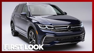 2022 Volkswagen Tiguan FIRST LOOK What’s new [upl. by Melac]