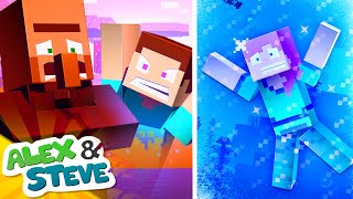 WOULD YOU RATHER Minecraft Animation  Alex and Steve Life [upl. by Malik435]