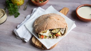 Sabich MiddleEastern Stuffed Sandwiches Recipe [upl. by Caspar875]