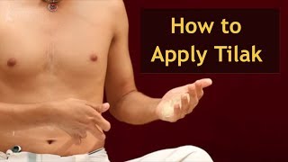 How to apply tilak [upl. by Ttoile]