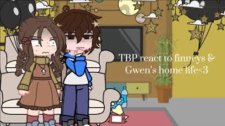 tbp react to finney and gwens home life  angst  brance  rinney [upl. by Enoj]