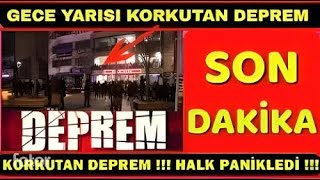 Sondakika Deprem Oldu GECE VAKTİ O İlimizde Şiddetli Deprem [upl. by Erin]