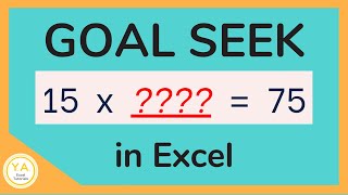 How to Use Goal Seek in Excel  Tutorial [upl. by Halivah]