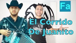 El Corrido de Juanito Calibre 50 Acordeón de Fa [upl. by Gnex]