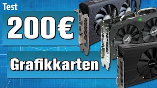 Die besten GamingGrafikkarten UNTER 200 EURO im Test  GamingPC [upl. by Manouch]