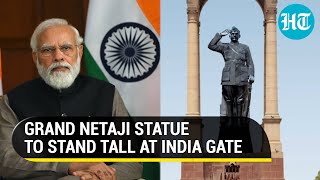 India Gate to get grand Netaji Subhash Chandra Bose statue PM Modi to unveil hologram on Jan 23 [upl. by Valda404]