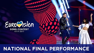 Joci Pápai  Origo Hungary Eurovision 2017  National Final Performance [upl. by Jordain]