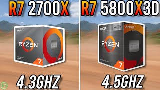 Ryzen 7 2700X vs Ryzen 7 5800X3D  Big Difference [upl. by Narret815]