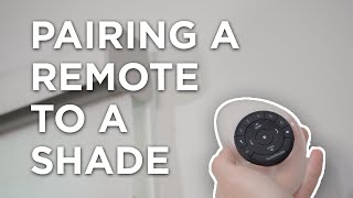 How to Pair a Pebble Remote  Hunter Douglas Gen 2 Powerview Shade  A Shade Above [upl. by Haym721]