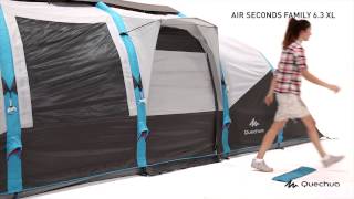 Quechua TENTE AIR SECONDS FAMILY 6 3XL Montage [upl. by Ranitta]