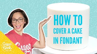 How to cover a cake in fondant flawlessly [upl. by Asenaj]