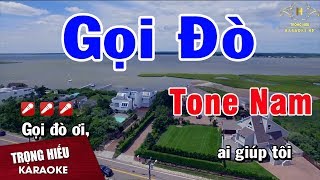 Karaoke Gọi Đò Tone Nam Nhạc Sống  Trọng Hiếu [upl. by Alomeda284]