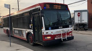 TTC route 176 Mimico GO full loop around Mimico and Humber Bay Shores ride video [upl. by Neimad]