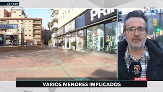 Riña tumultuaria entre dos familias en Zaragoza [upl. by Aneetsirhc333]