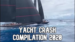 Sail Yacht crash compilation 2020  fail  crash  fowl weather  fire [upl. by Kieger702]