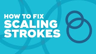 How to fix strokes scaling in Illustrator [upl. by Gitt]