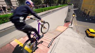 Urban Freeride Lives Vienna  Fabio Wibmer [upl. by Isolt613]