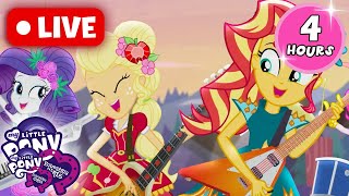 🔴 Equestria Girls Live MOVIE NIGHT MARATHON🎥  Full Movies Childrens Cartoon [upl. by Adidnac843]