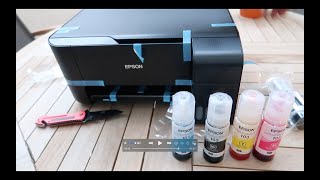 Cum instalam o imprimanta Epson ecotank L3110 [upl. by Ahsenrac]