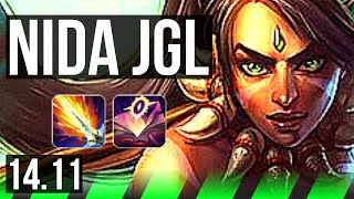 NIDALEE vs LEE SIN JGL  9019 Rank 1 Nida Rank 10 Legendary  KR Challenger  1411 [upl. by Badr]