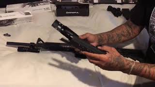 Installing a Magpul Moe SL Carbine Length Hand guard To a SampW MampP15 sport 2 [upl. by Guglielmo311]