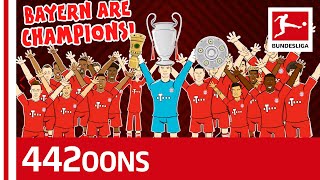 FC Bayern München Treble Song • Champions of Europe  Powered by 442oons [upl. by Adorne196]