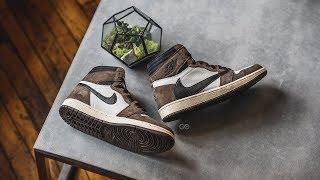 Travis Scott x Air Jordan 1 High OG SP quotCactus Jackquot Review amp OnFeet [upl. by Ahseila]