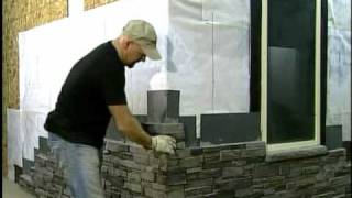 Silvermine Stone Screw on stone veneer installation StackNTack stone USpatent [upl. by Adiari]