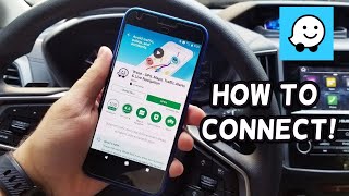 How to Connect and Use Waze in Your Car  Android Auto and Apply Car Play How To [upl. by Alegnad143]