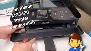 Canon Pixma MG5420 Disassembly  Taking Apart for Parts or to Fix Printer [upl. by Spencer]