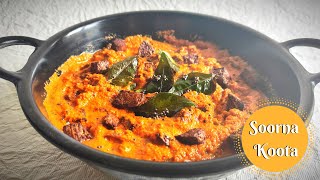 Soorna Koota  Yam in spicy coconut chutney  Suvarna gedde kootu  Jimikand chutney ¦Konkani recipe [upl. by Yor]