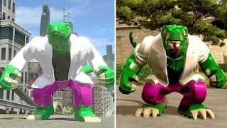 Evolution of Lizard in LEGO Marvel Videogames [upl. by Anas]