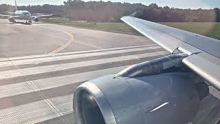 American A319 Takeoff from Charlotte 1080p60 HDR [upl. by Oirottiv]