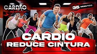 Rutina de CARDIO para ELIMINAR ROLLITOS y REDUCIR CINTURA en Casa [upl. by Yde]