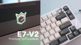 E7V2 Prototype Overview amp Typing Sounds Obsidian Switches GMK Oblivion Keycaps [upl. by Blackmore]