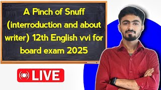 A Pinch of snuff12th English [upl. by Riti]