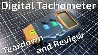 DT2234C Digital Tachometer Teardown and Review [upl. by Pachton]